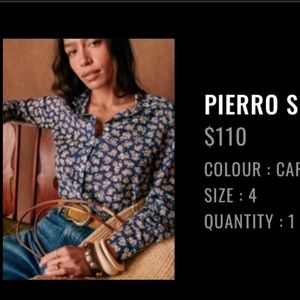 Sezane Pierro Shirt Cara Print size S